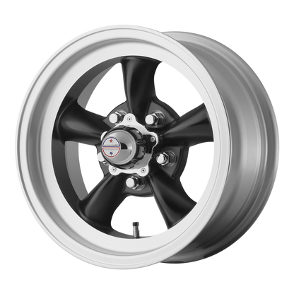 American Racing VN105 TORQ THRUST D Satin Black W/ Machined Lip wheel