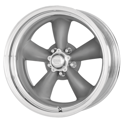 American Racing VN215 CLASSIC TORQ THRUST II Mag Gray W/ Machined Lip wheel