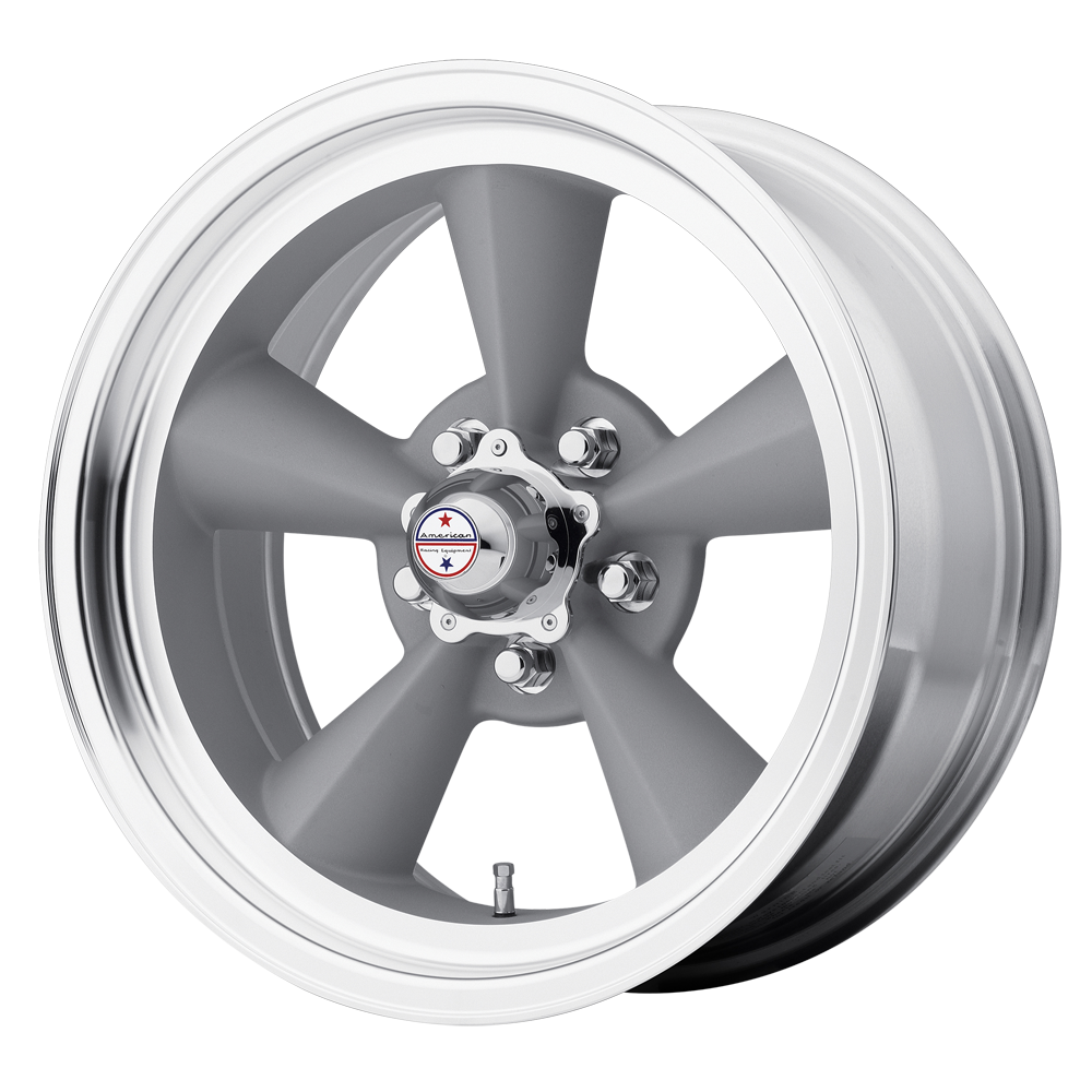 American Racing VN309 TT O Vintage Silver W/ Machined Lip wheel