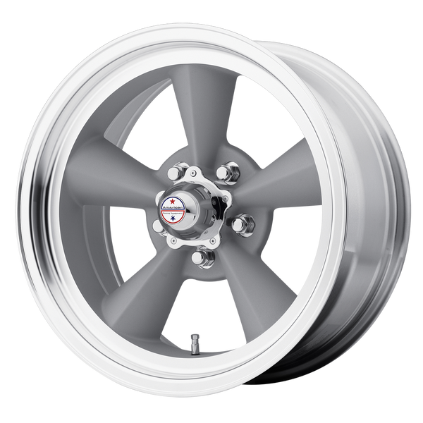 American Racing VN309 TT O Vintage Silver W/ Machined Lip