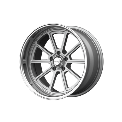 American Racing VN510 DRAFT Vintage Silver W/ Diamond Lip wheel