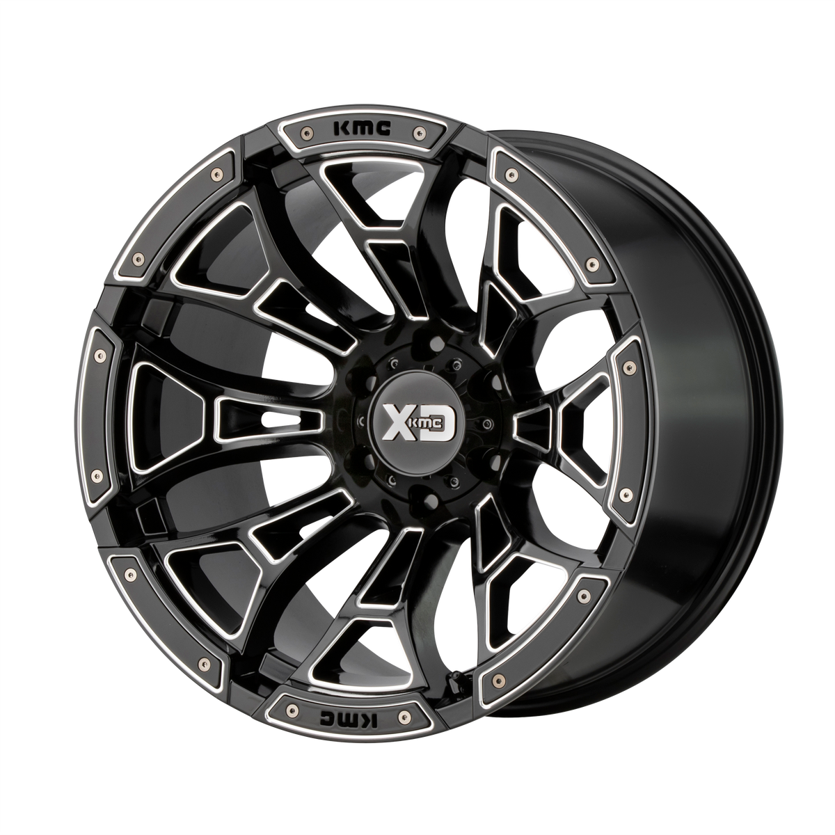 XD XD841 BONEYARD Gloss Black Milled wheel
