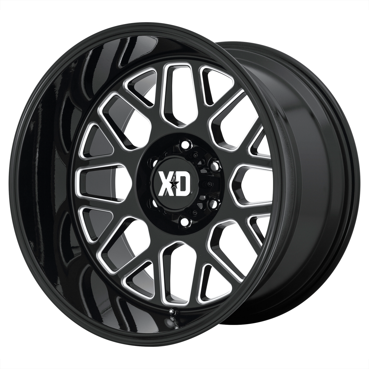 XD XD849 GRENADE II Gloss Black Milled wheel
