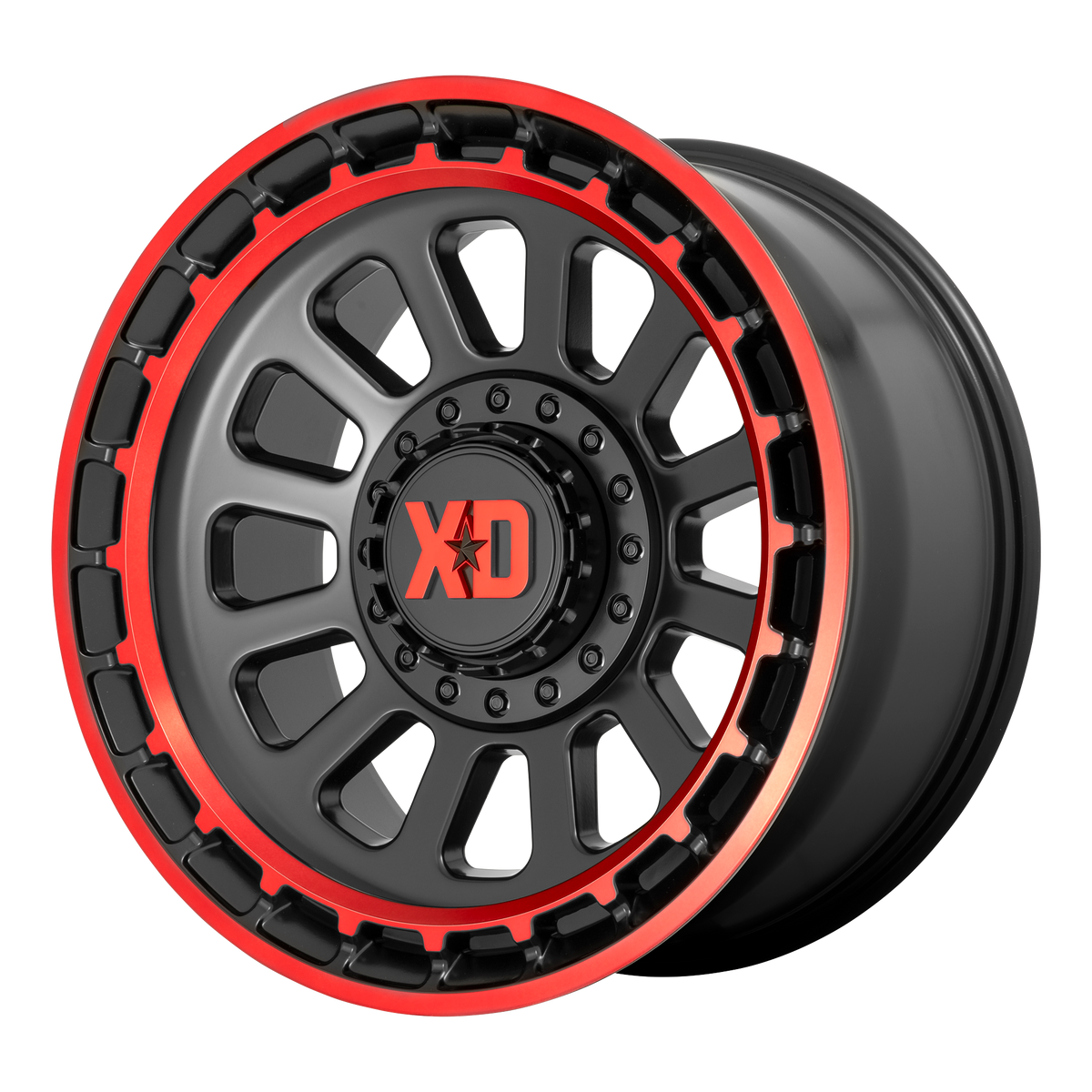 XD XD856 OMEGA Satin Black Mach Lip Red Tint wheel
