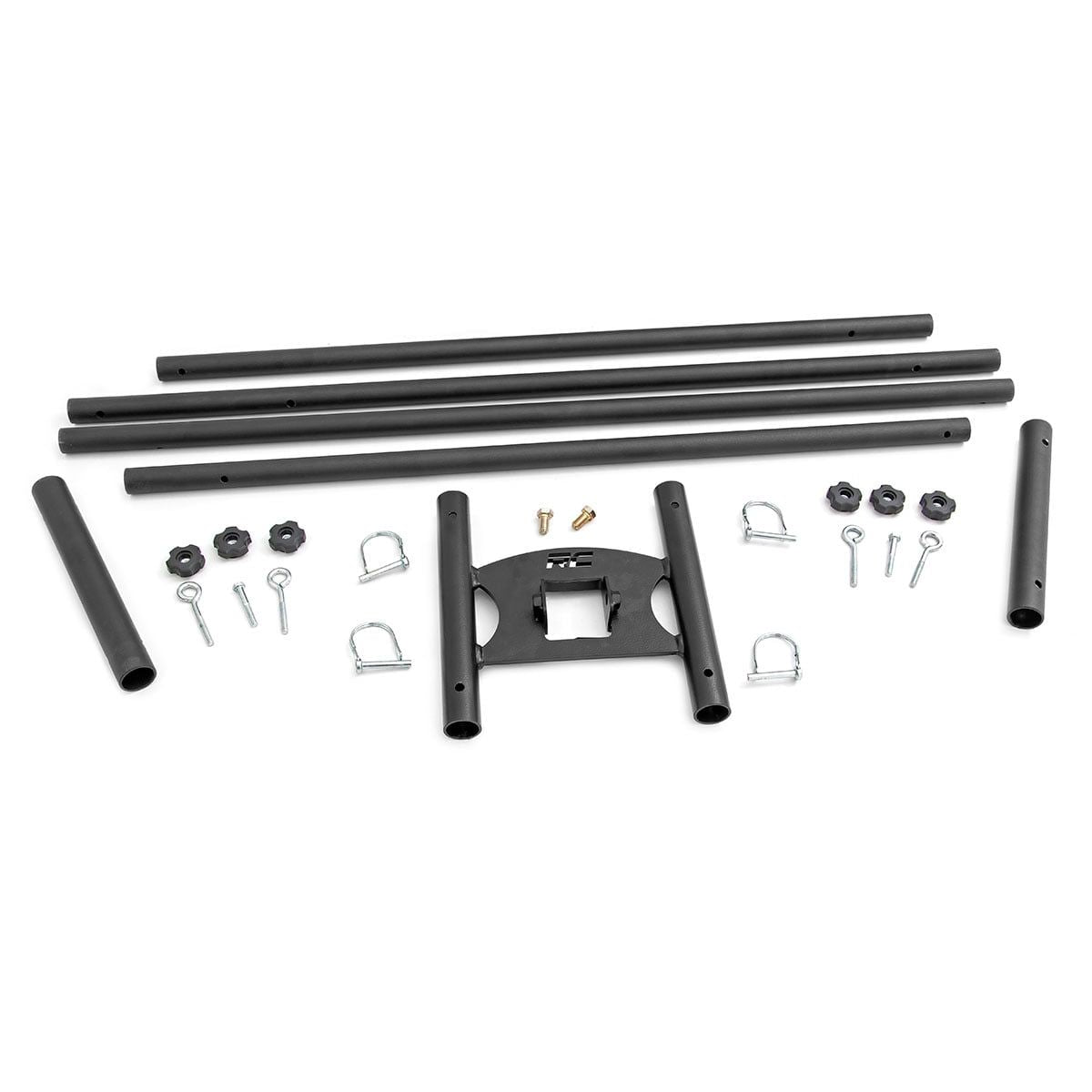 ROUGH COUNTRY Flag Pole Holder | Dual | 2 Inch Hitch | w/ Flag Poles | 117504