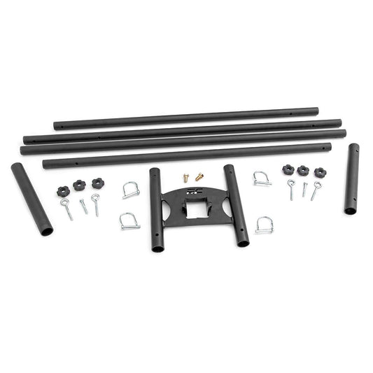 ROUGH COUNTRY Flag Pole Holder | Dual | 2 Inch Hitch | w/ Flag Poles | 117504