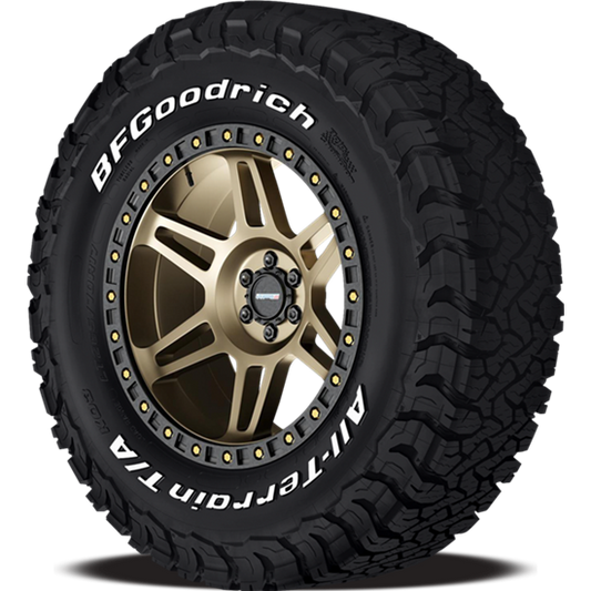 BFGoodrich All-Terrain T/A KO3 tire mounted on wheel for Jeep Wrangler, Ford Bronco and trucks