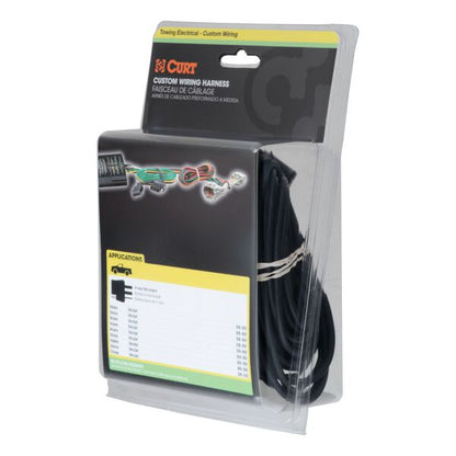 CURT MANUFACTURING | Custom Trailer Wiring Harness 4-Way Flat Output Ford Bronco | 56468