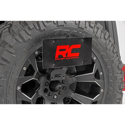 ROUGH COUNTRY License Plate Relocation Bracket | Jeep Wrangler JK/Wrangler Unlimited  (07-18) | 10541