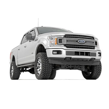 ROUGH COUNTRY LED Light Kit | Grille Mount | 10" Chrome Slimline Pair | Ford F-150 (18-20) | 70809