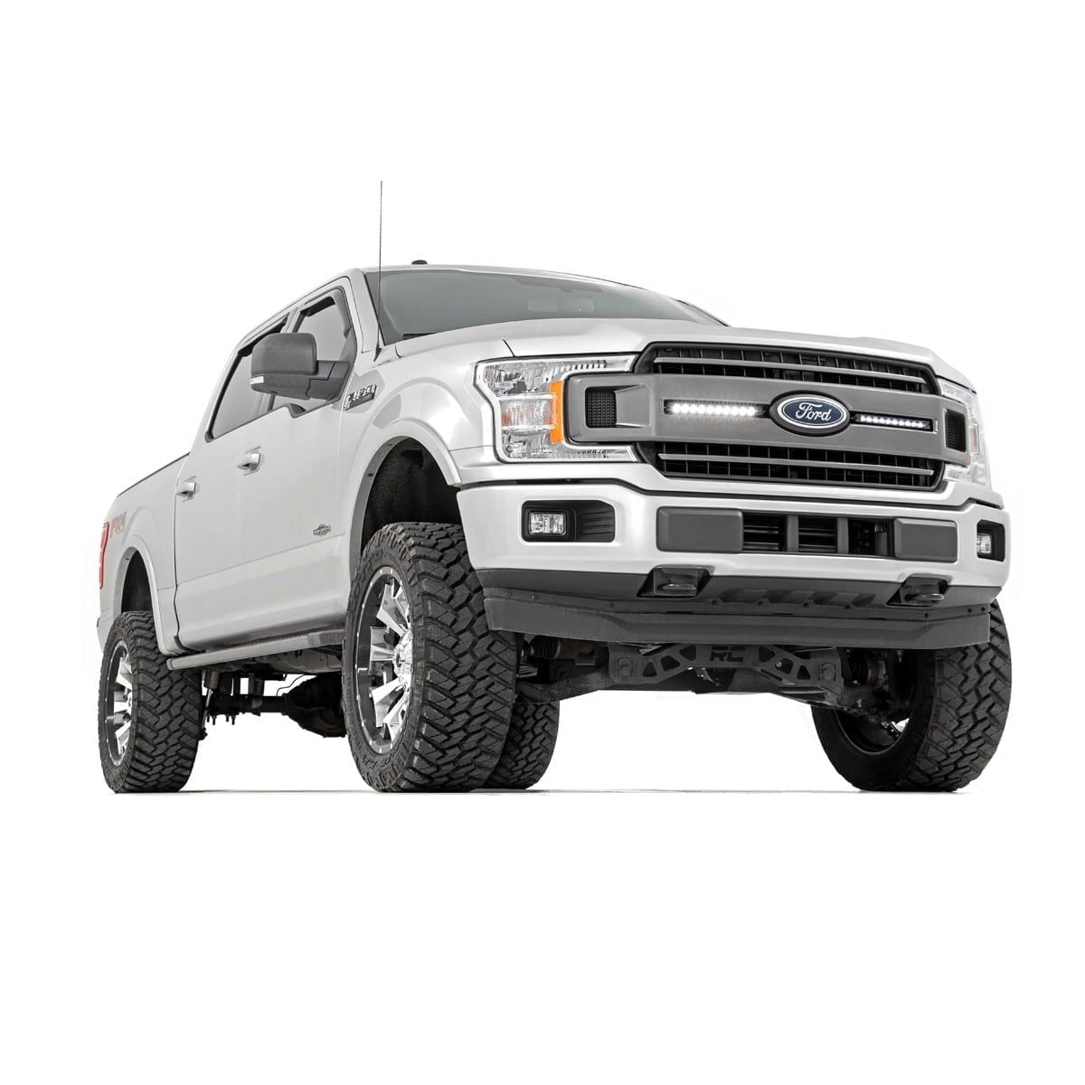 ROUGH COUNTRY 10 Inch Black Series LED Light Bar | Slim Line| Pair | 70410ABL