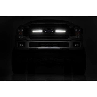 ROUGH COUNTRY LED Light Kit | Grille Mount | 10" Black Slimline Pair | Ford F-150 (18-20) | 70808