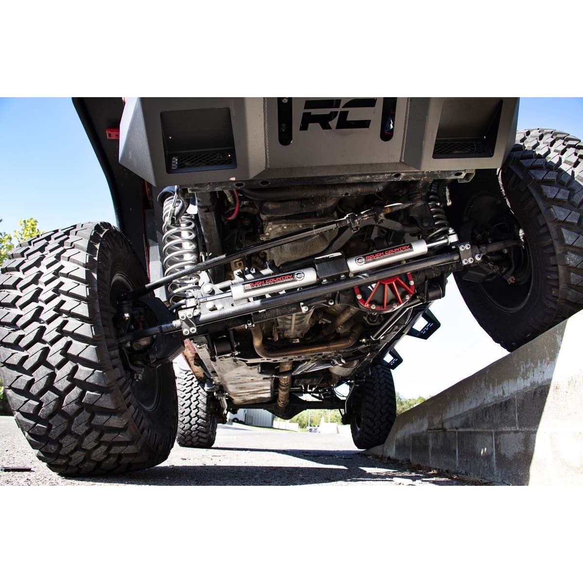 ROUGH COUNTRY N3 Steering Stabilizer | Dual | 2-8 Inch Lift | Jeep Wrangler JK/Wrangler Unlimited (07-18) | 8734930