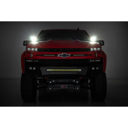 ROUGH COUNTRY LED Light Kit | Ditch Mount | 2" Black Pair | Spot | Chevy Silverado 1500 (19-24) | 70841