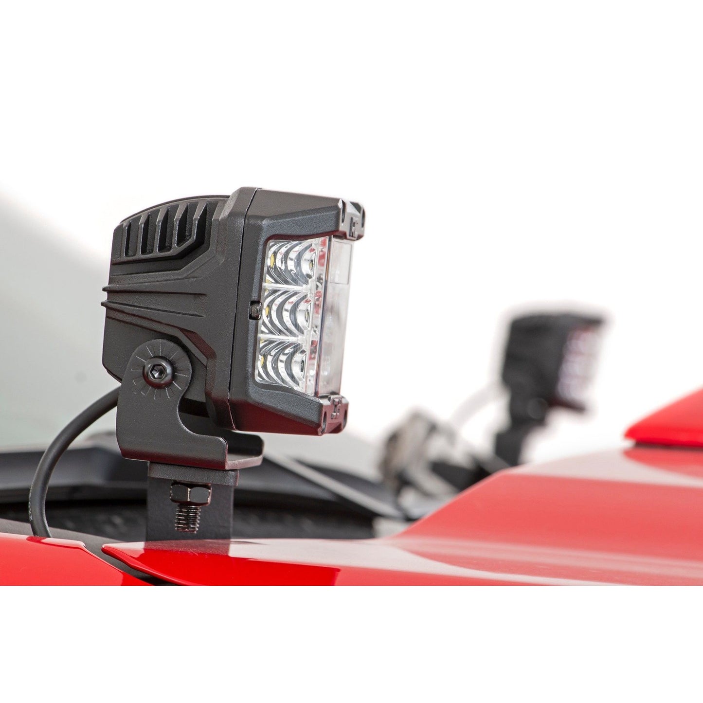 ROUGH COUNTRY LED Light Kit | Ditch Mount | 2" Black Pair | Flood | Chevy Silverado 1500 (19-24) | 70842
