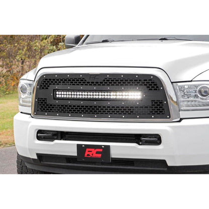 ROUGH COUNTRY Mesh Grille | 30" Dual Row LED | Black | Ram 2500/3500 2WD/4WD (2013-2018) | 70152