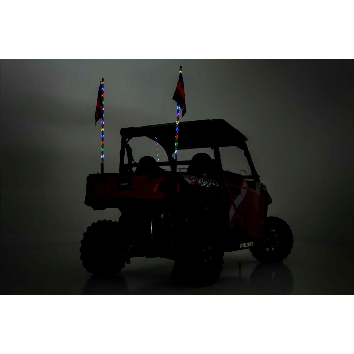 ROUGH COUNTRY Multi-Color LED | Whip | 4' Long | Pair | 93004