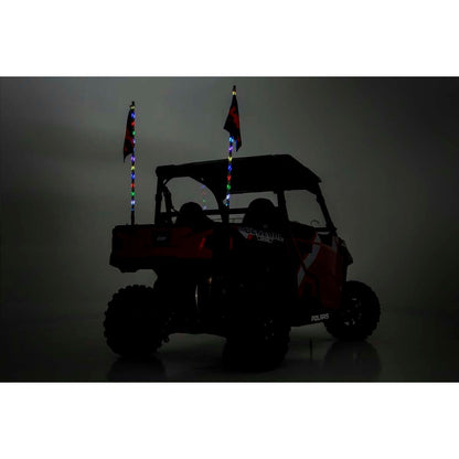 ROUGH COUNTRY Multi-Color LED | Whip | 4' Long | Pair | 93004