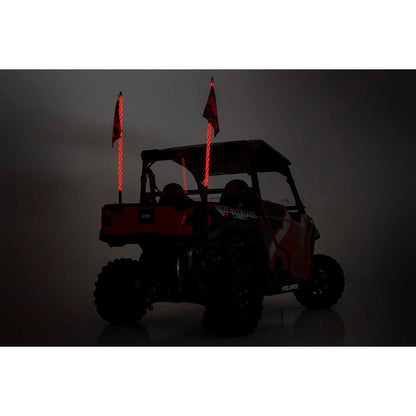 ROUGH COUNTRY Multi-Color LED | Whip | 4' Long | Pair | 93004