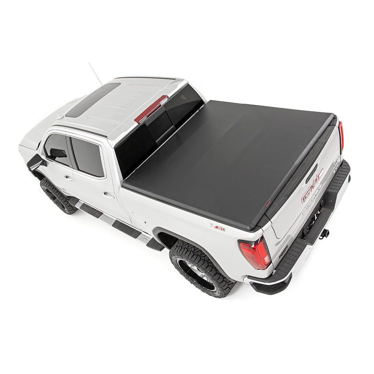 ROUGH COUNTRY Soft Tri-Fold Bed Cover | 5'10" Bed | Chevy/GMC Sierra 1500 (19-26)/Silverado 1500 (19-26)  | 41308550A