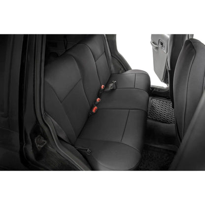 ROUGH COUNTRY Seat Covers | Non Detach Headrest FR and Rear | Jeep Cherokee XJ (84-96) | 91021A