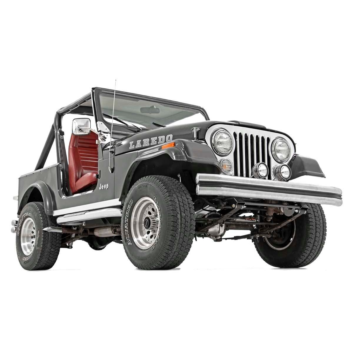 ROUGH COUNTRY | Front Shackle Reversal Kit  Jeep CJ5/CJ7 7 4WD (1976-1986) | 5059