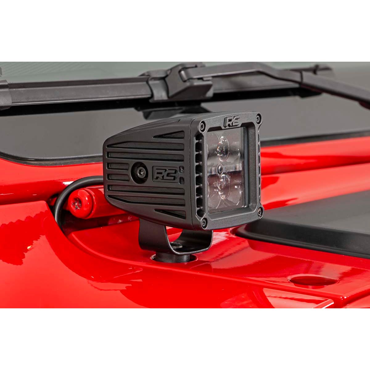 ROUGH COUNTRY LED Light Kit | Cowl Mount | 2" Spectrum Pair | Jeep Gladiator JT/Wrangler JL (18-25) | 80062