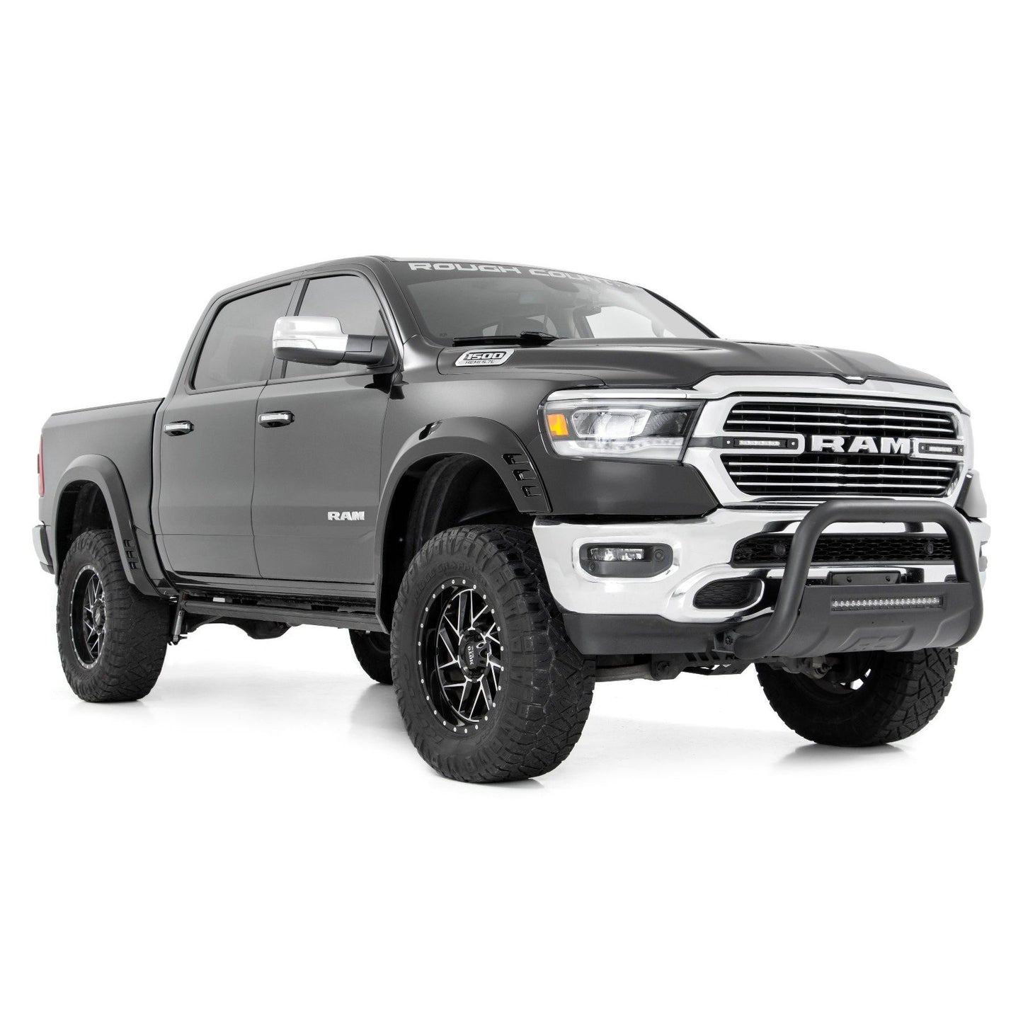 ROUGH COUNTRY Pocket Fender Flares | PTW Rugged Brown | Ram 1500 2WD/4WD (2019-2024) | F-D319201-PTW