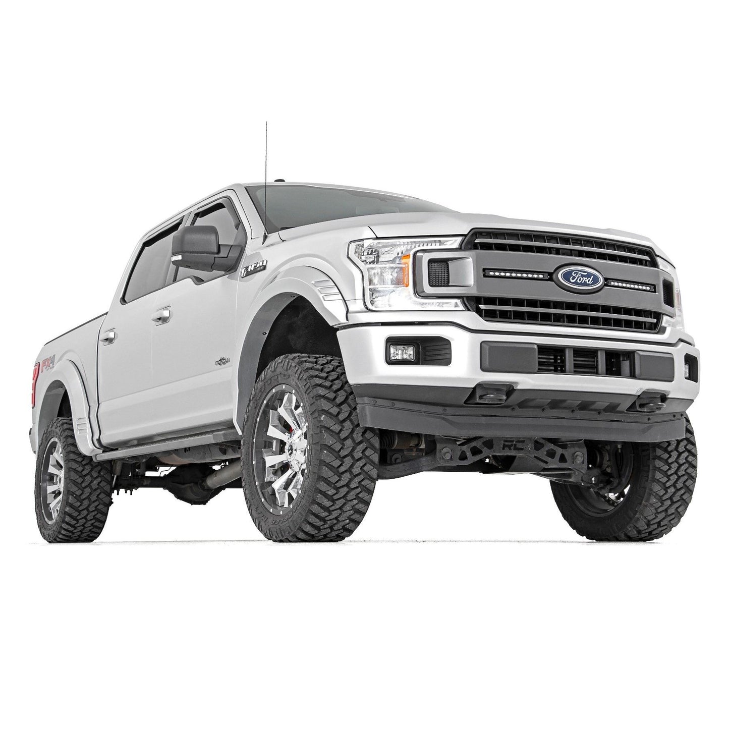 ROUGH COUNTRY Fender Flares | SF1 | YZ Oxford White | Ford F-150 2WD/4WD (2018-2020) | F-F318201-YZ