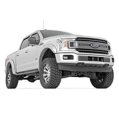 ROUGH COUNTRY Fender Flares | SF1 | YZ Oxford White | Ford F-150 2WD/4WD (2018-2020) | F-F318201-YZ