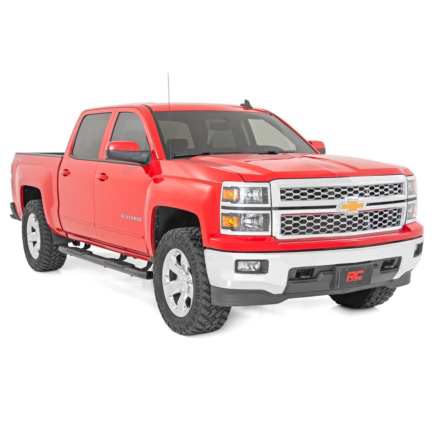 ROUGH COUNTRY Oval Nerf Step | Crew Cab | Chevy/GMC 1500/2500HD/3500HD (07-19 & Classic) | 21001