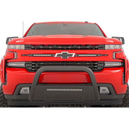 ROUGH COUNTRY LED Light Kit | Grille Mount | 10" Chrome Slimline Pair | Chevy Silverado 1500 (19-22) | 70818