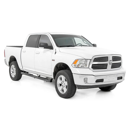 ROUGH COUNTRY Oval Nerf Step | Crew Cab | Black | Ram 1500/2500/3500 2WD/4WD (2010-2025 & Classic) | 21003