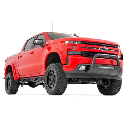 ROUGH COUNTRY LED Light Kit | Grille Mount | 10" Black Slimline Pair | Chevy Silverado 1500 (19-22) | 70817