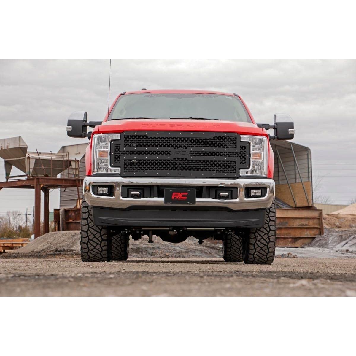 ROUGH COUNTRY Mesh Grille | Ford F-250/F-350 Super Duty 2WD/4WD (2017-2019) | 70213