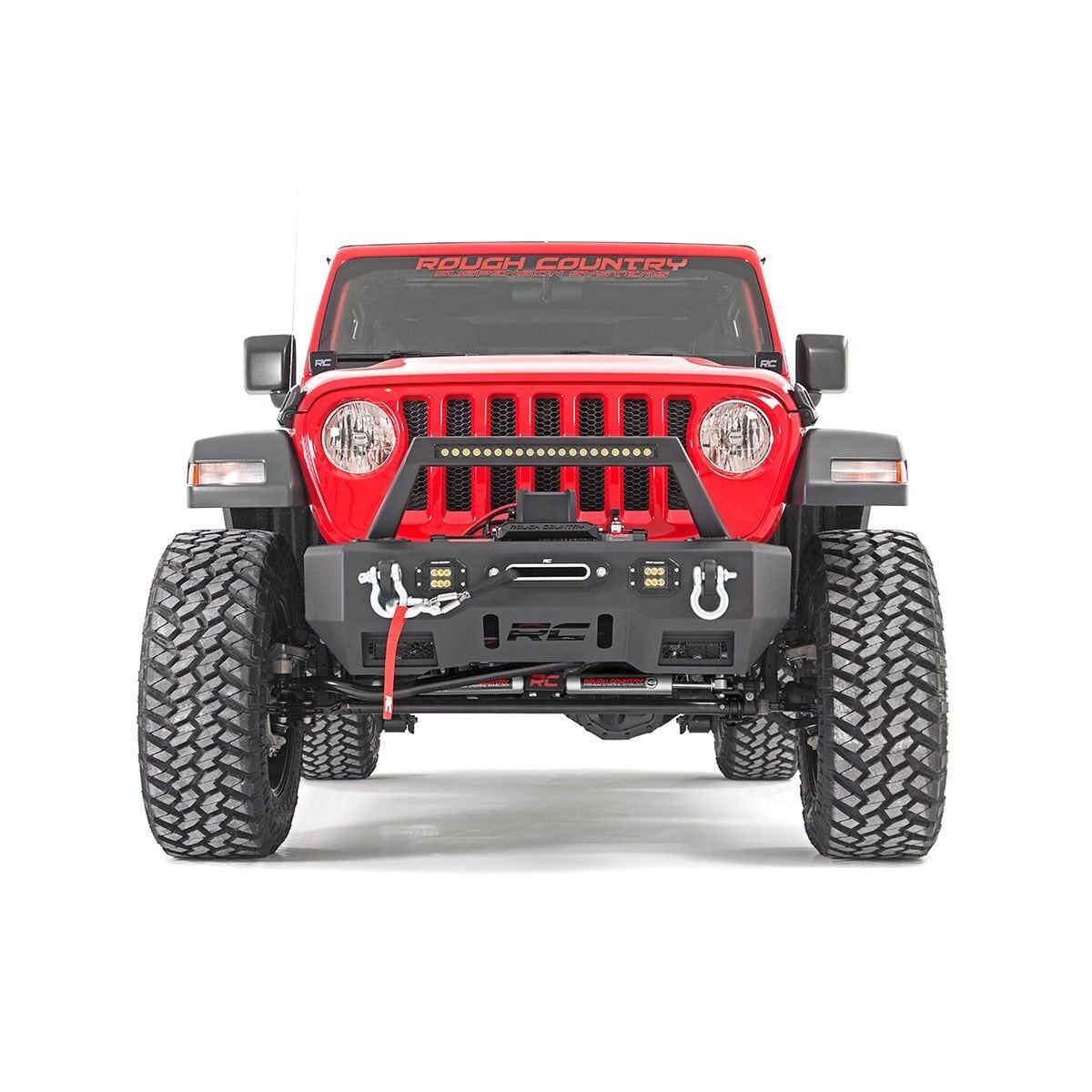 ROUGH COUNTRY N3 Steering Stabilizer | Dual | 2.5-8 Inch Lift | Jeep Gladiator JT/Wrangler JL (18-25) | 87304