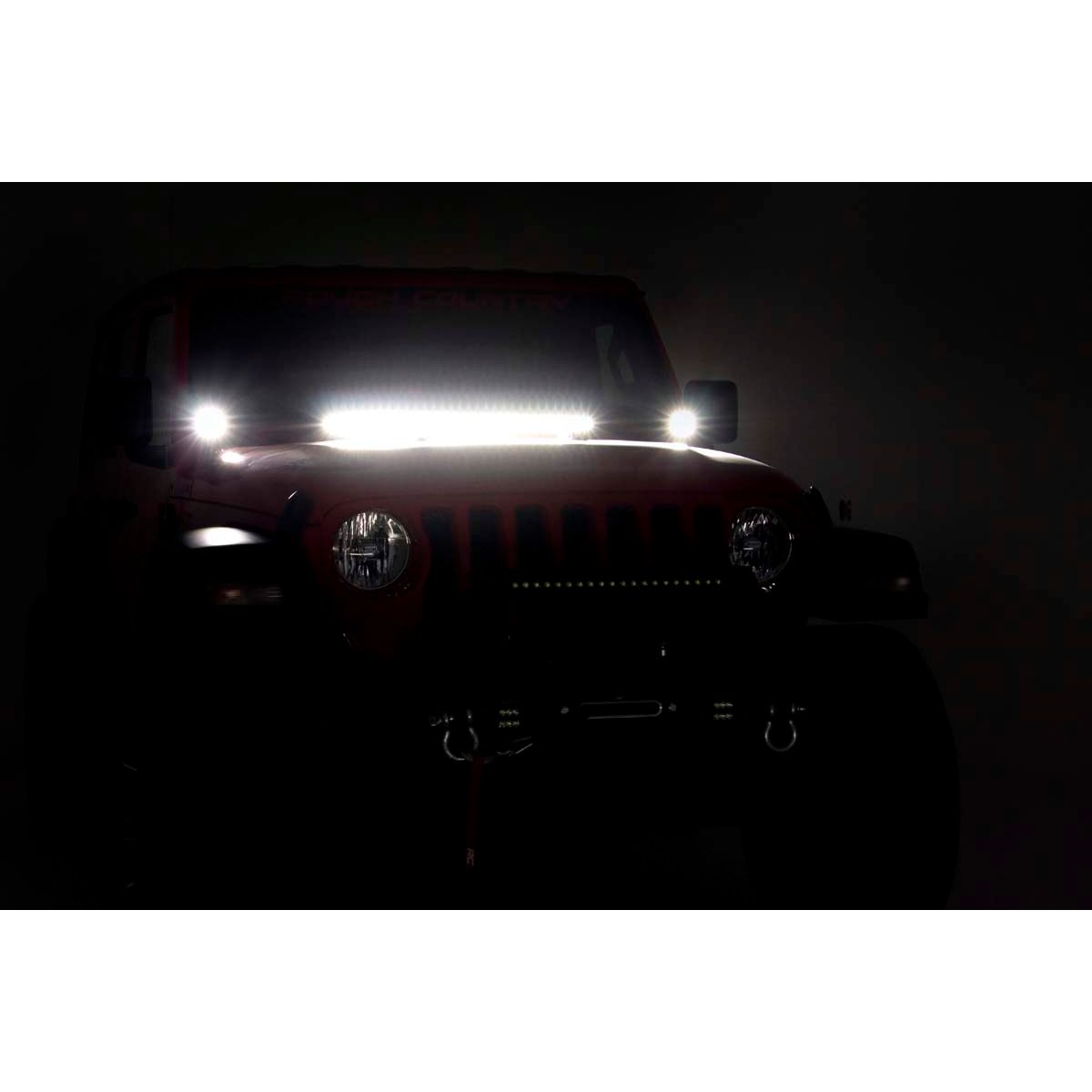 ROUGH COUNTRY LED Light Kit | Cowl Mount | 2" Spectrum Pair | Jeep Gladiator JT/Wrangler JL (18-25) | 80062