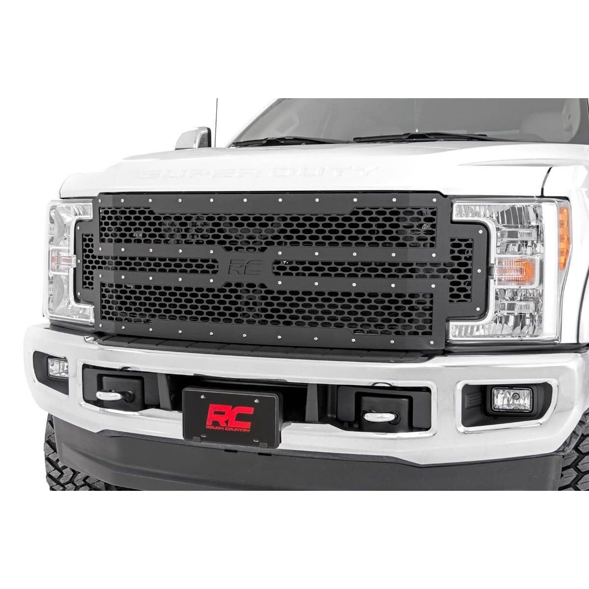 ROUGH COUNTRY Mesh Grille | Ford F-250/F-350 Super Duty 2WD/4WD (2017-2019) | 70213