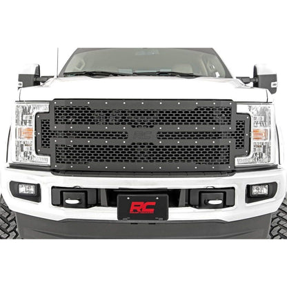 ROUGH COUNTRY Mesh Grille | Ford F-250/F-350 Super Duty 2WD/4WD (2017-2019) | 70213