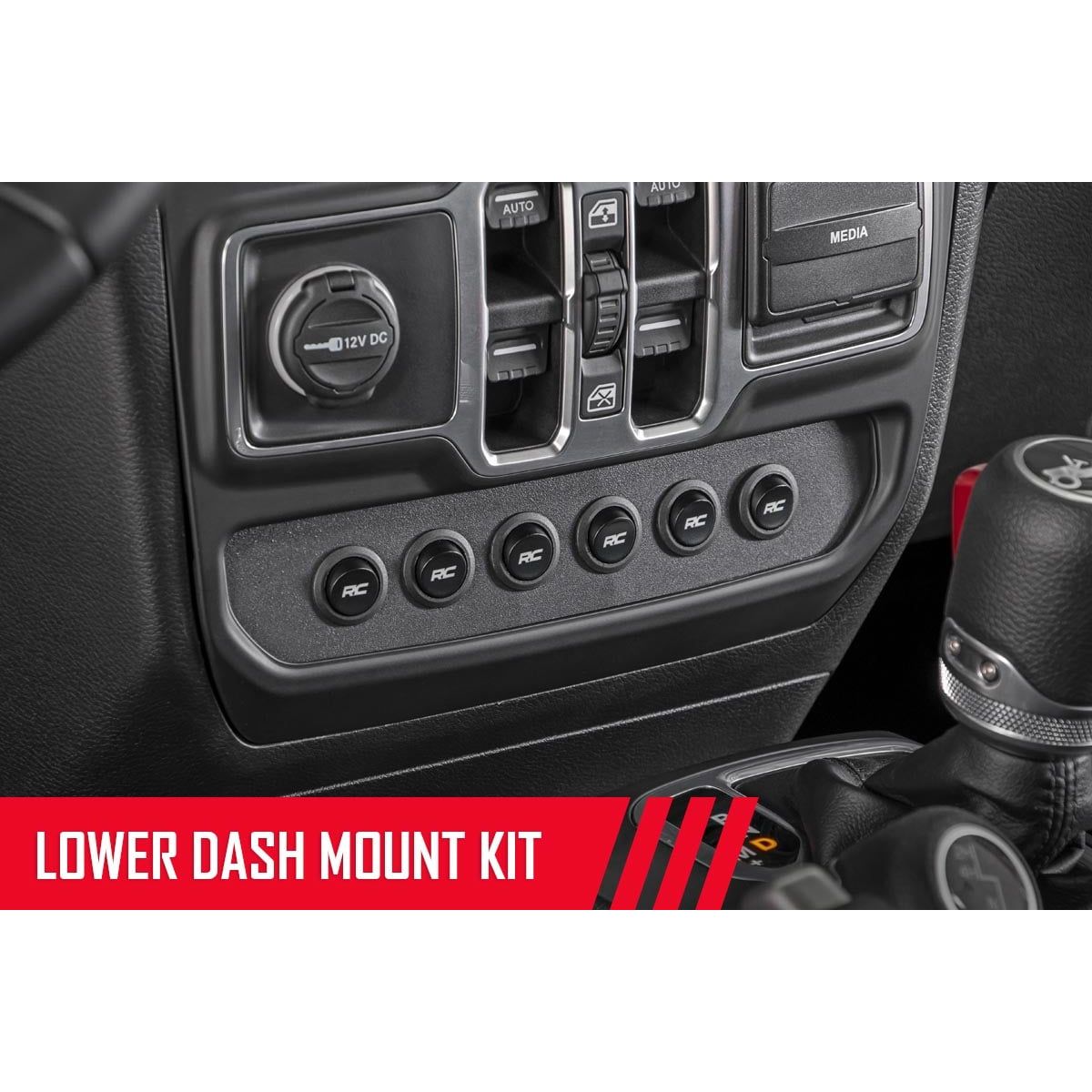 ROUGH COUNTRY MLC-6 | Muliple Light Controller | Lower Dash | Jeep Wrangler JL/Wrangler Unlimited (18-25) | 70964