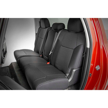 ROUGH COUNTRY Seat Covers | FR w/ Console Cover and Rear | Toyota Tundra 2WD/4WD (14-21) | 91027A