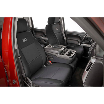 ROUGH COUNTRY Seat Covers | FR 40/20/40 & Rear | Chevy/GMC 1500 (14-18 & Classic) | 91025