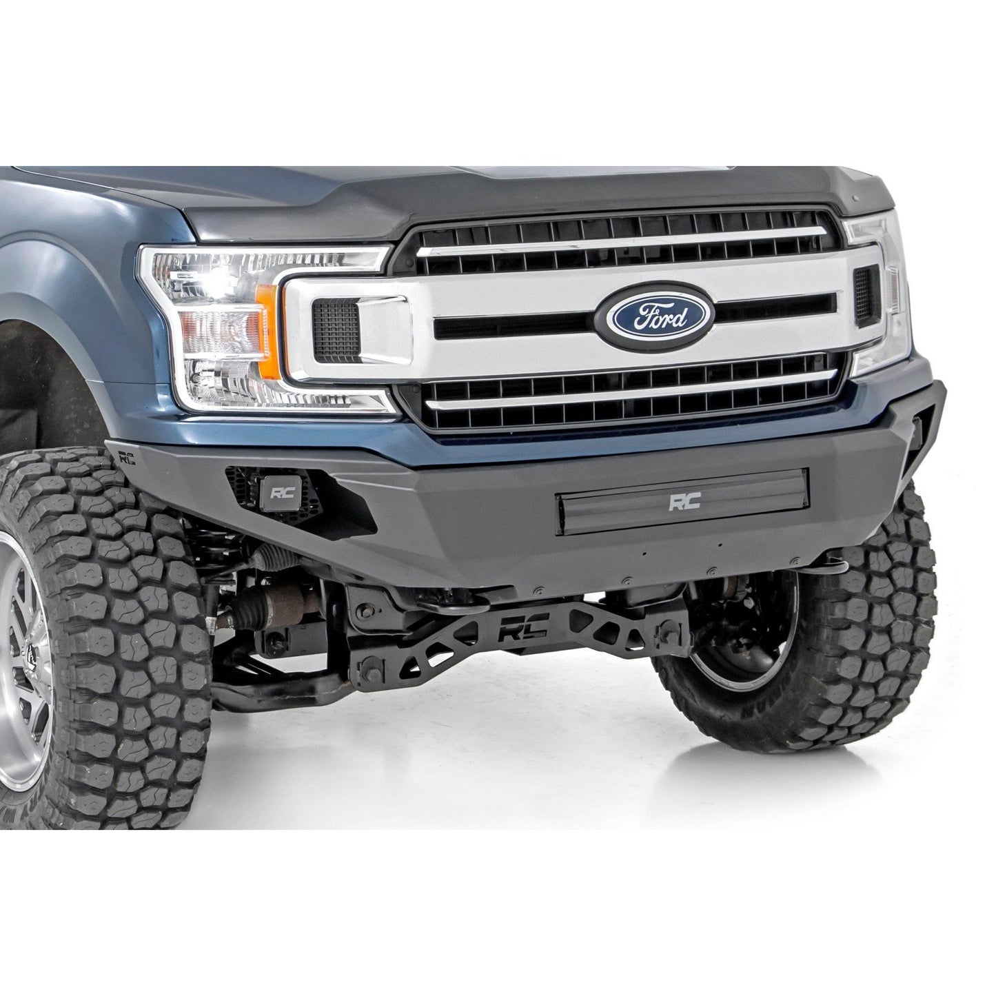 ROUGH COUNTRY Front Bumper | High Clearance | Skid Plate | Ford F-150 2WD/4WD (2018-2020) | 10756A
