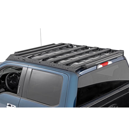 ROUGH COUNTRY Roof Rack | FR & RR 40 Inch Single Row BLK LEDs | Ford F-150 2WD/4WD (15-18) | 51022