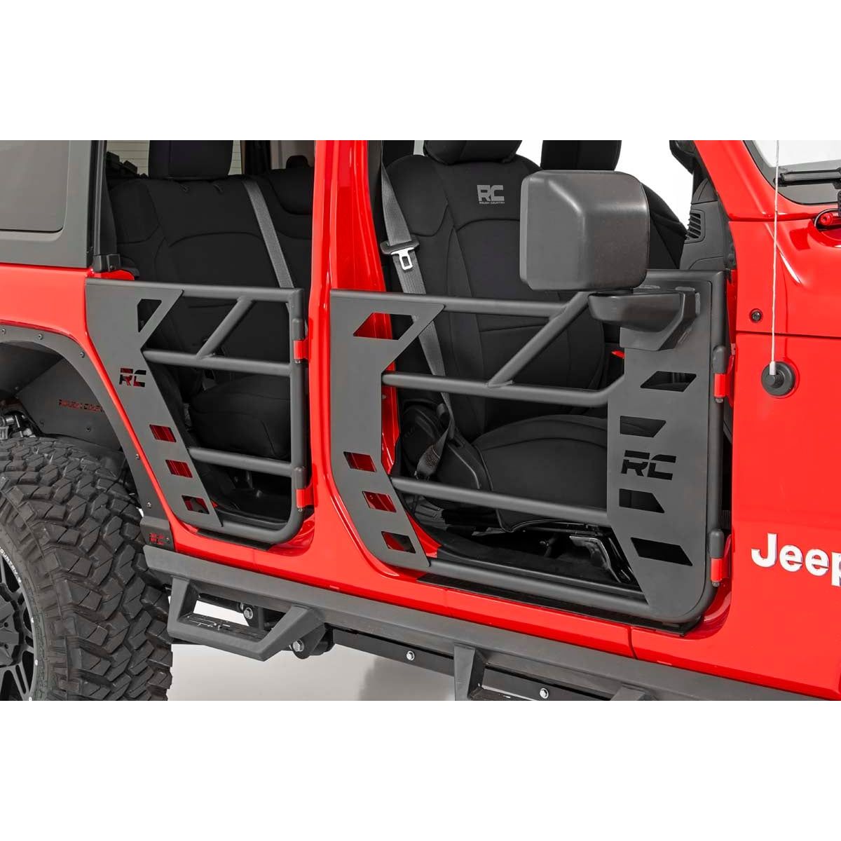 ROUGH COUNTRY Tubular Doors | Front | Jeep Gladiator JT/Wrangler JL 4WD (2018-2025) | 10617
