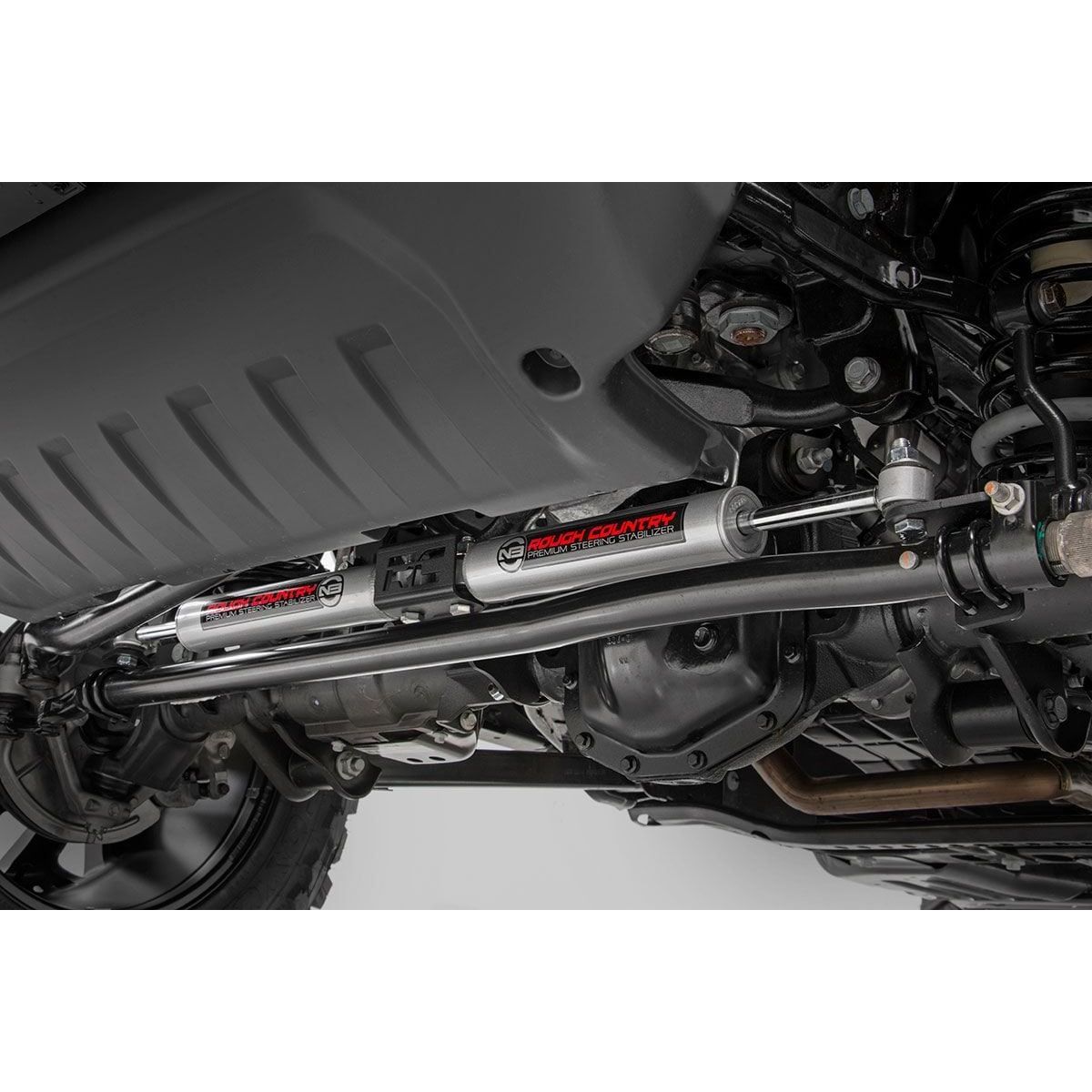 ROUGH COUNTRY N3 Steering Stabilizer | Dual | 2.5-8 Inch Lift | Jeep Gladiator JT/Wrangler JL (18-25) | 87304