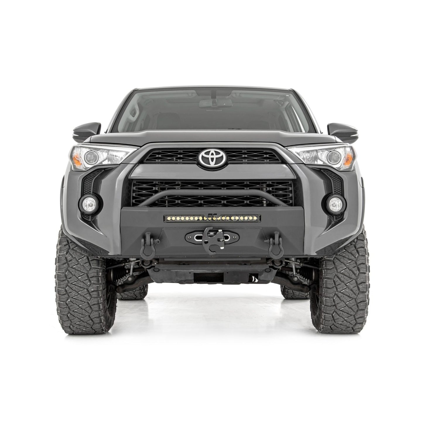 ROUGH COUNTRY Front Bumper | Hybrid | 20" Blk DRL | Toyota 4Runner 2WD/4WD (2014-2024) | 10745
