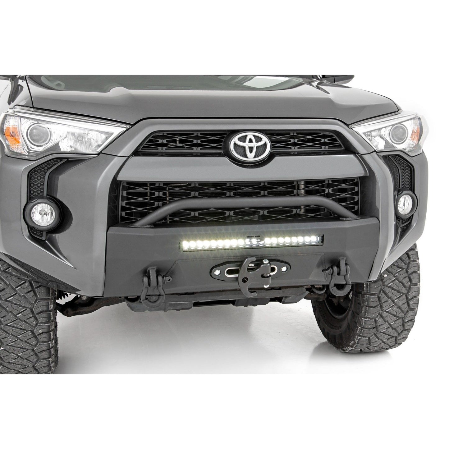 ROUGH COUNTRY Front Bumper | Hybrid | 20" Blk LED | Toyota 4Runner 2WD/4WD (2014-2024) | 10744