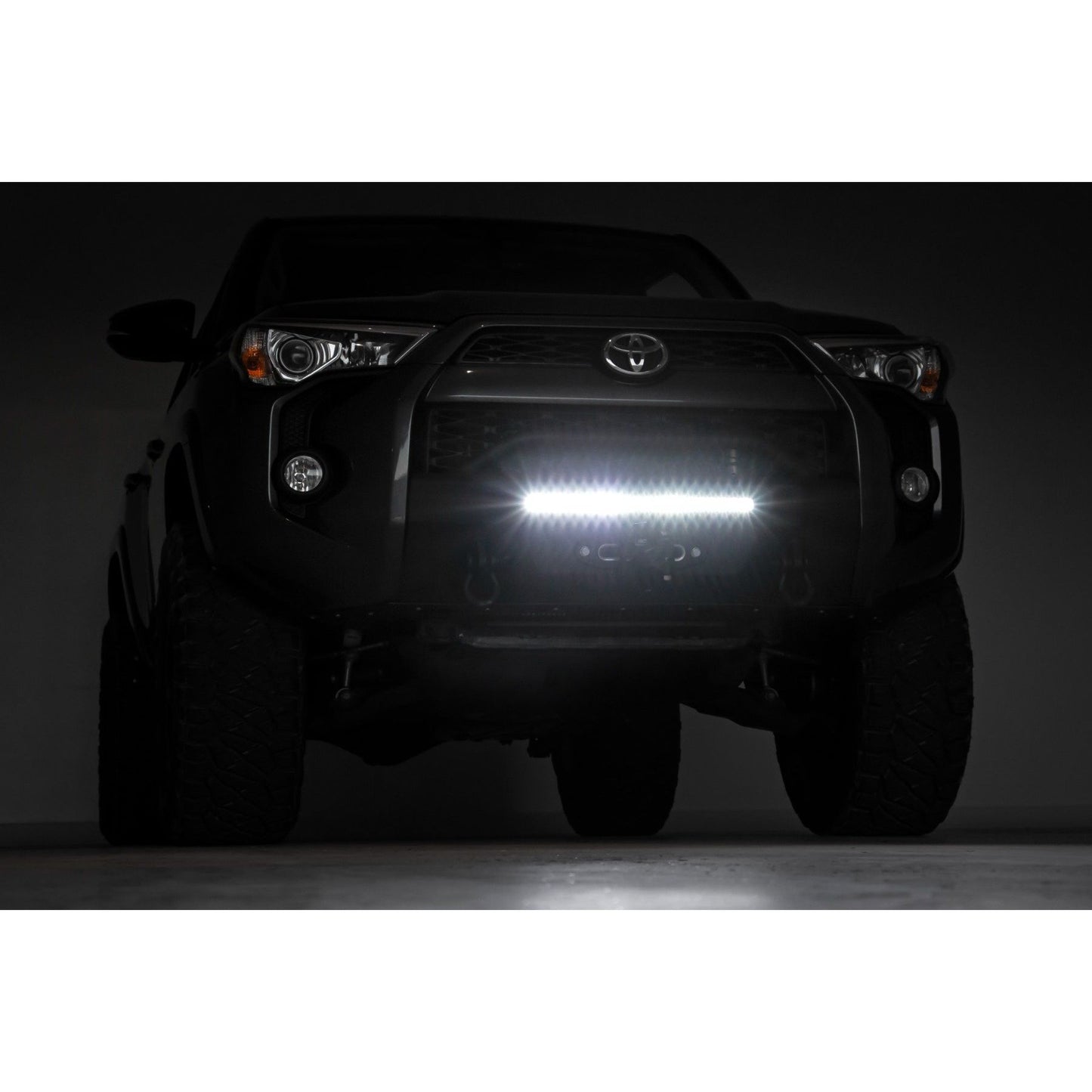 ROUGH COUNTRY Front Bumper | Hybrid | 20" Blk LED | Amber | Toyota 4Runner 2WD/4WD (14-24) | 10746