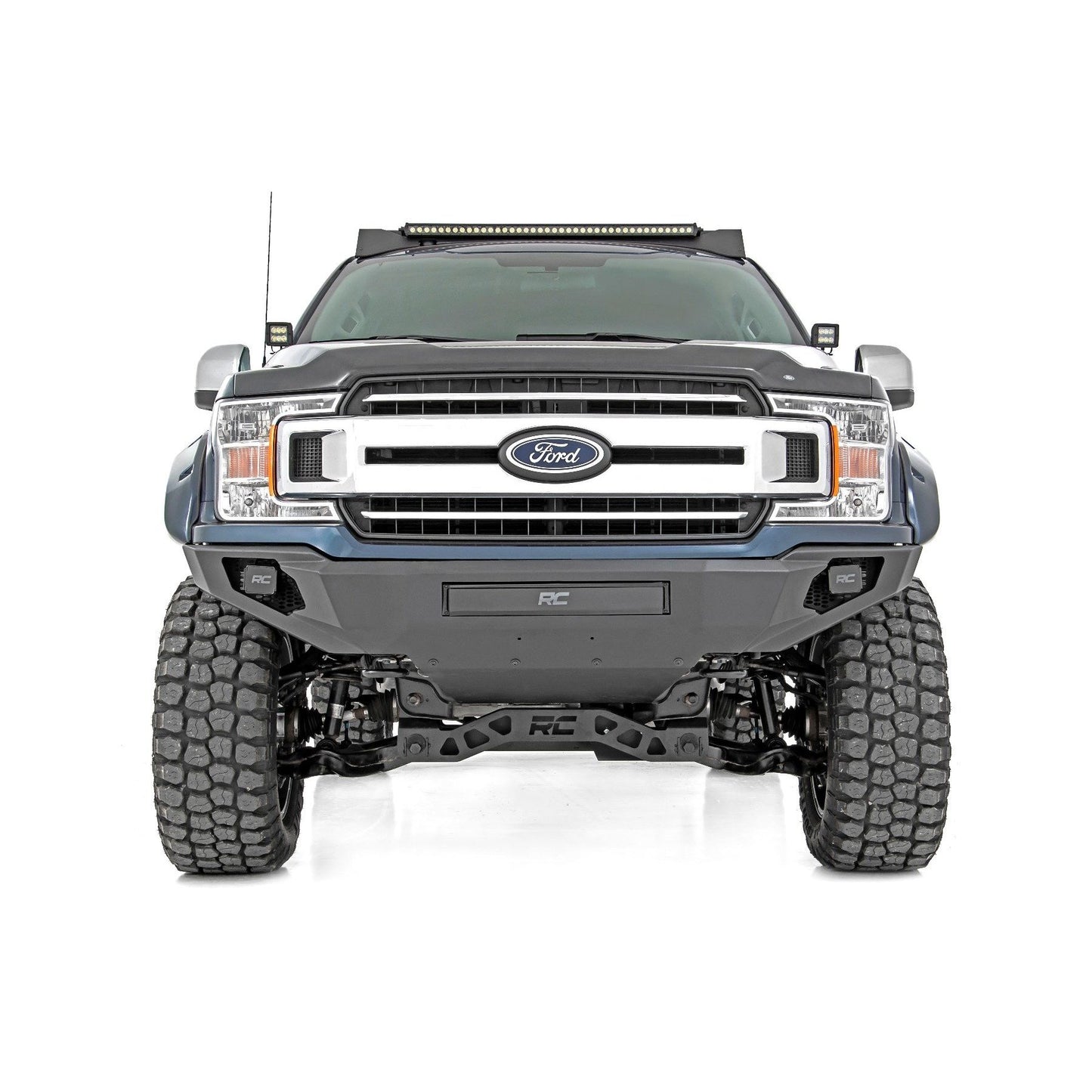 ROUGH COUNTRY Front Bumper | High Clearance | Skid Plate | Ford F-150 2WD/4WD (2018-2020) | 10756A